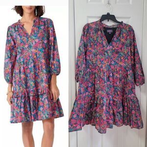 J.Crew Tiered Popover Ciara Floral Dress S